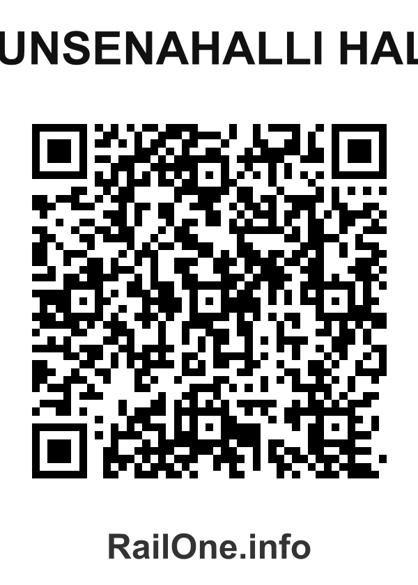 RailOne QR Code for Hunsenahalli Halt station
