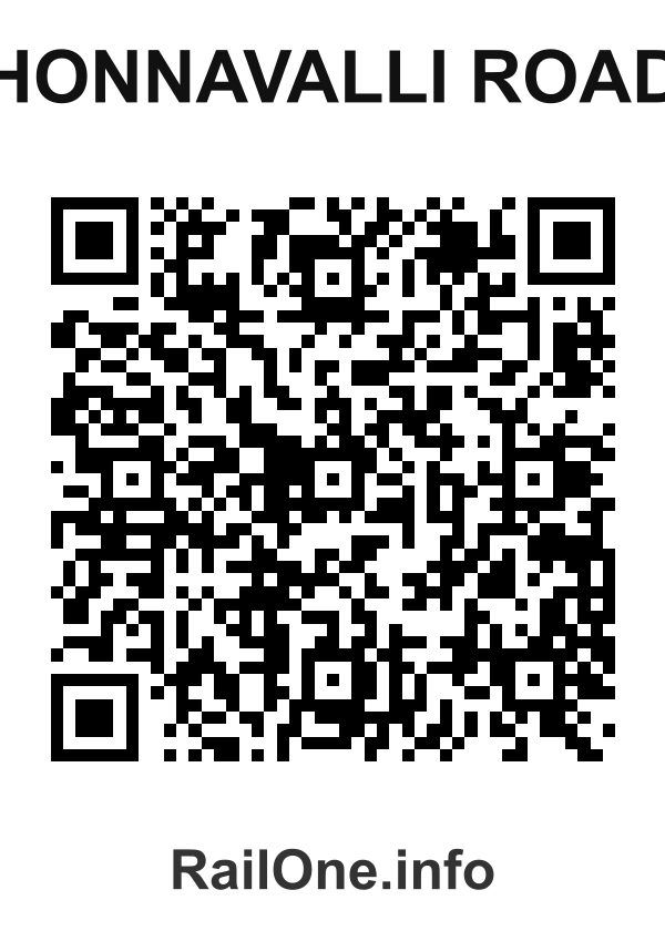 RailOne QR Code for Honnavalli Road station