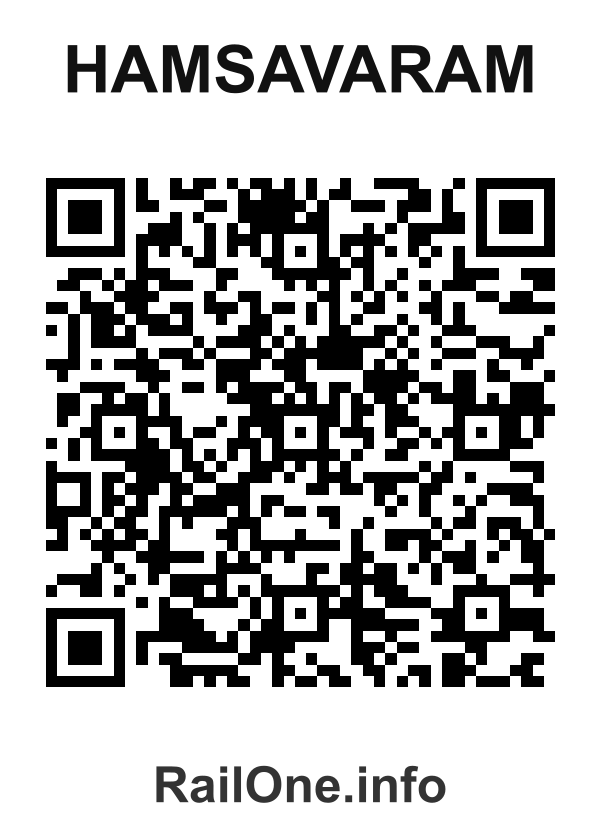 RailOne QR Code for Hamsavaram station