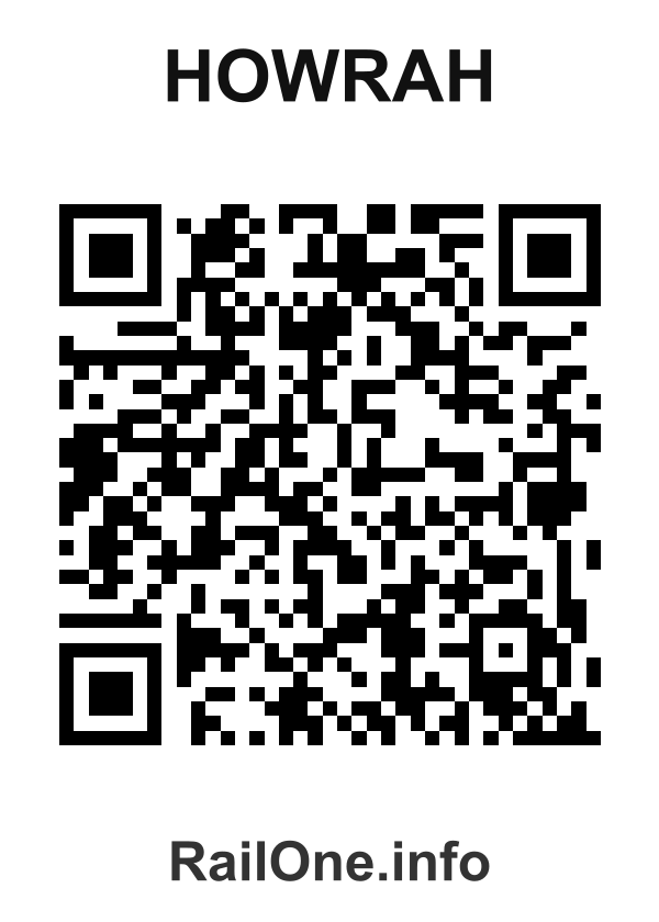 RailOne QR Code for Howrah station