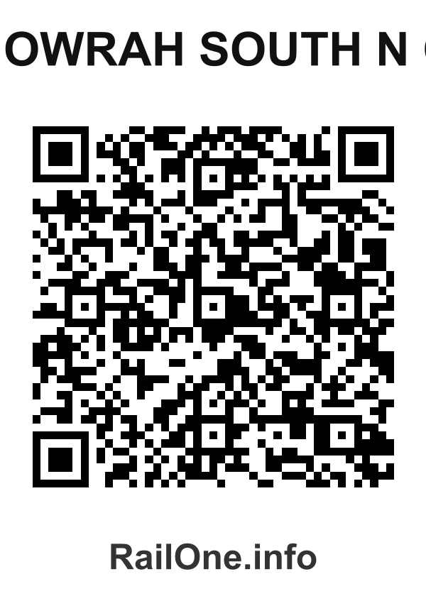 RailOne QR Code for Howrah South N C station