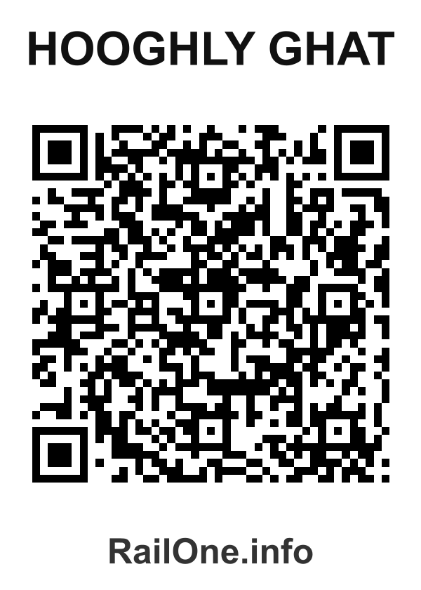RailOne QR Code for Hooghly Ghat station