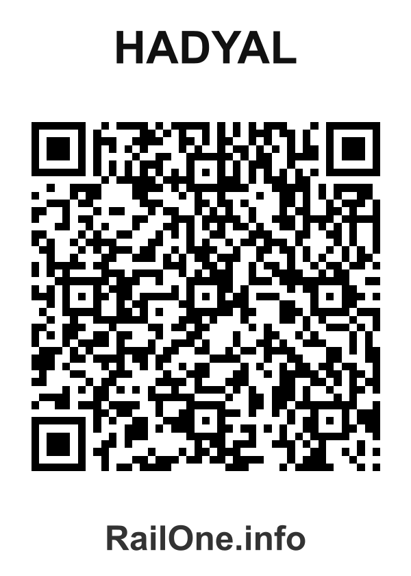 RailOne QR Code for Hadyal station