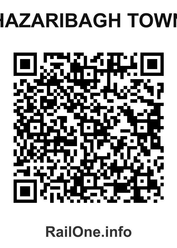 RailOne QR Code for Hazaribagh Town station