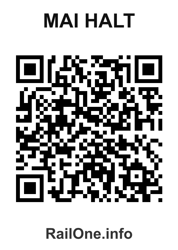 RailOne QR Code for Mai Halt station
