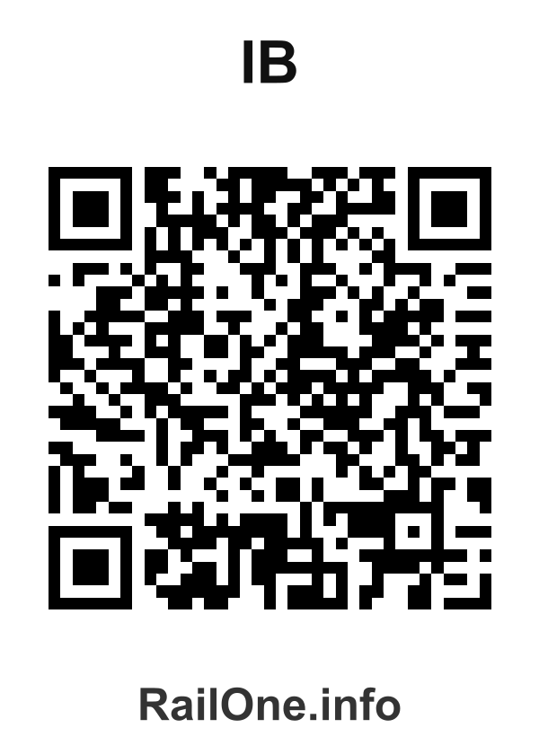 RailOne QR Code for Ib station