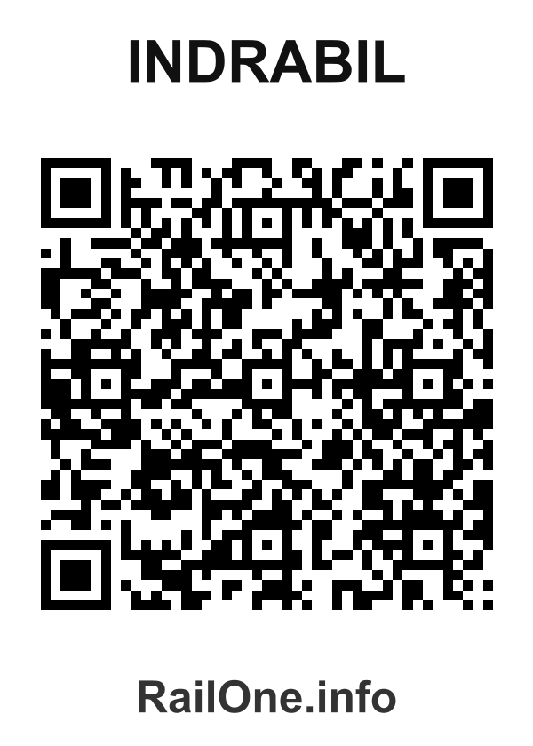 RailOne QR Code for Indrabil station