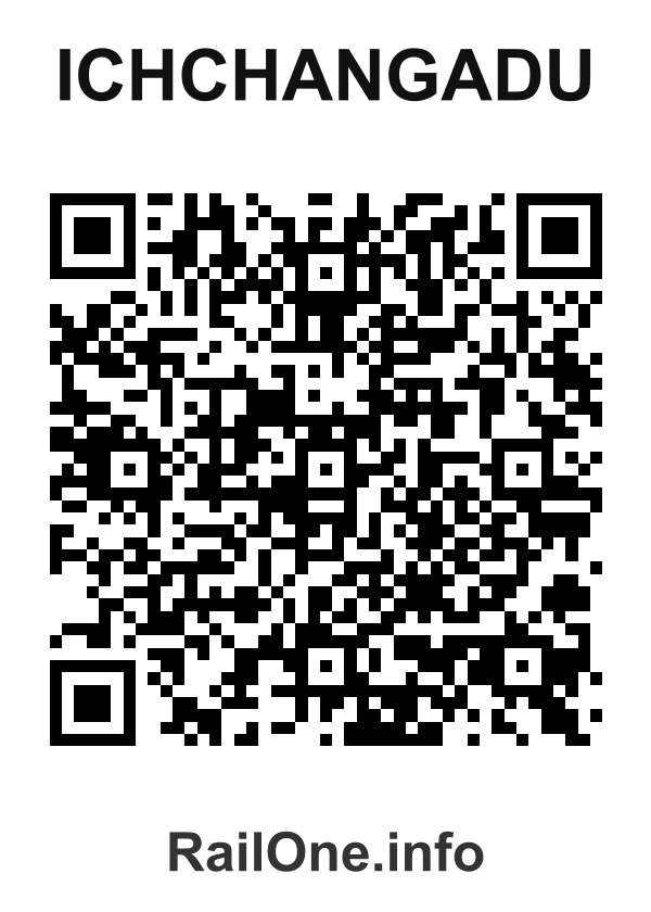 RailOne QR Code for Ichchangadu station