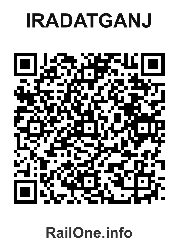 RailOne QR Code for Iradatganj station