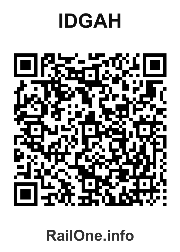 RailOne QR Code for Idgah station
