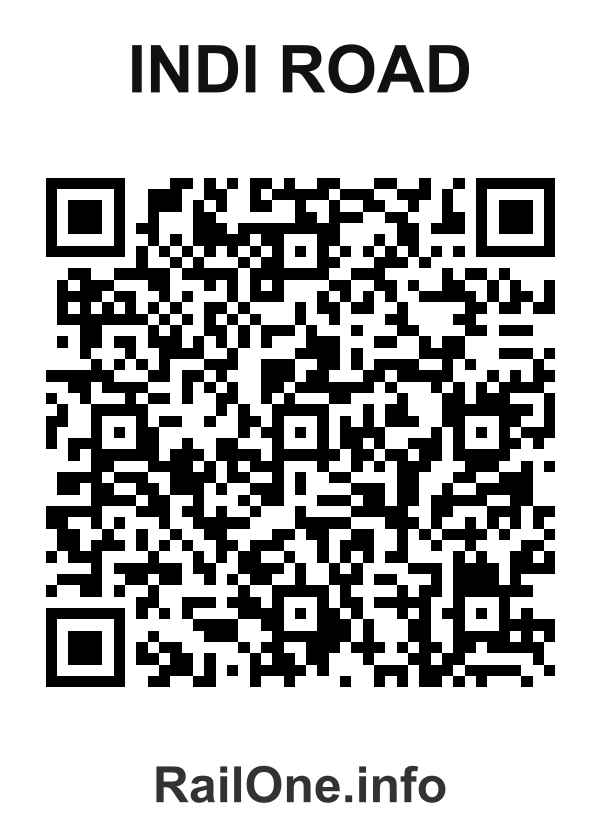 RailOne QR Code for Indi Road station