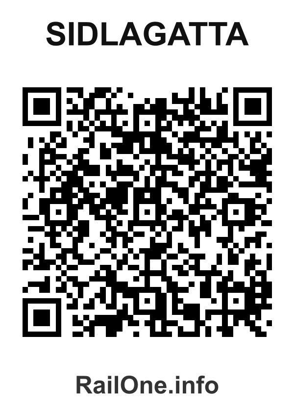 RailOne QR Code for Sidlagatta station