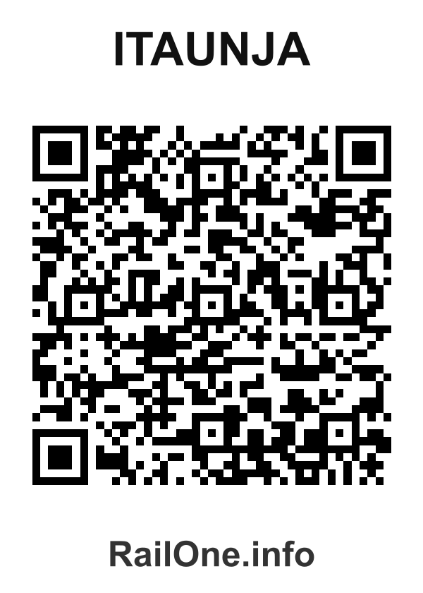 RailOne QR Code for Itaunja station