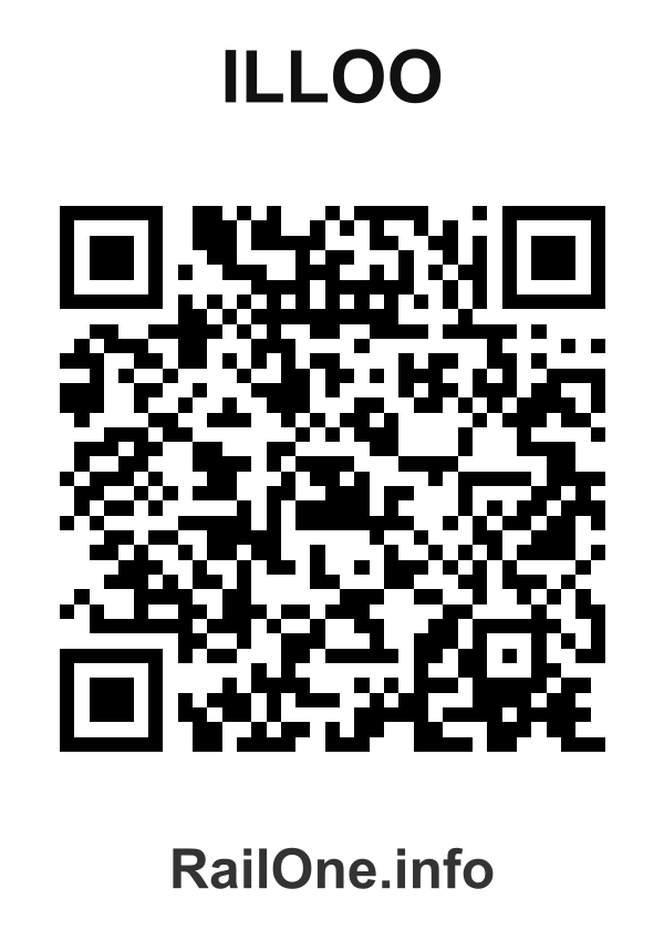 RailOne QR Code for Illoo station