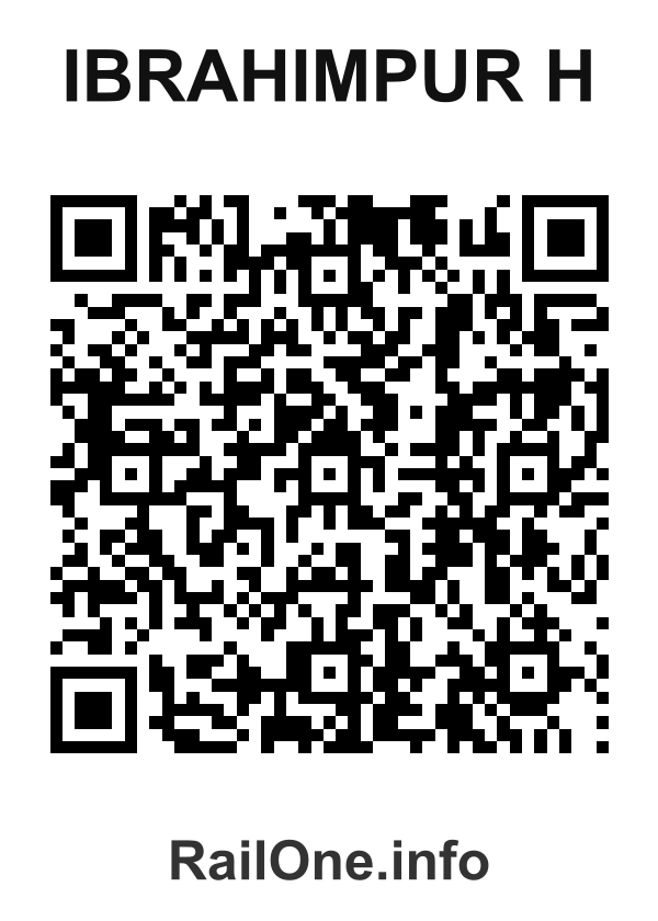 RailOne QR Code for Ibrahimpur H station