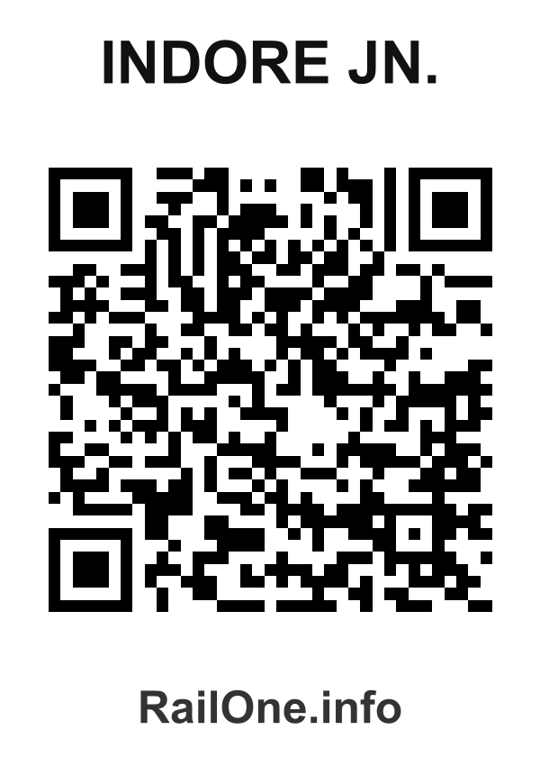 RailOne QR Code for Indore Jn. station