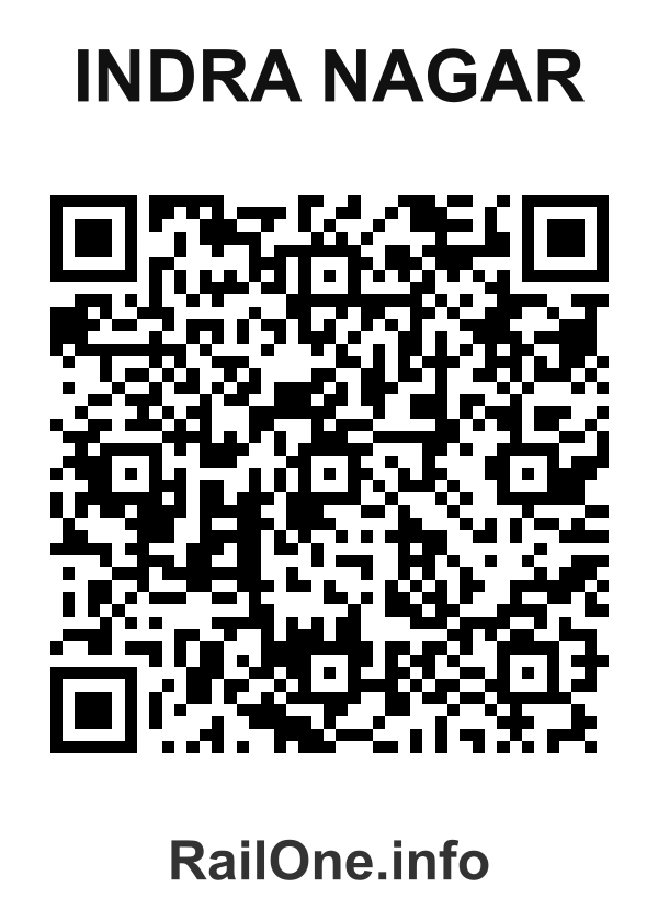 RailOne QR Code for Indra Nagar station
