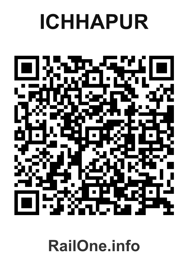 RailOne QR Code for Ichhapur station