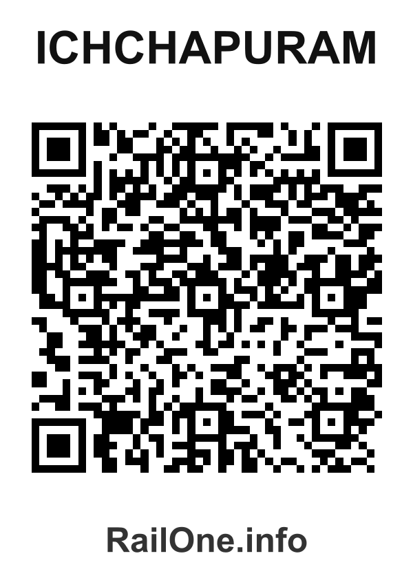 RailOne QR Code for Ichchapuram station