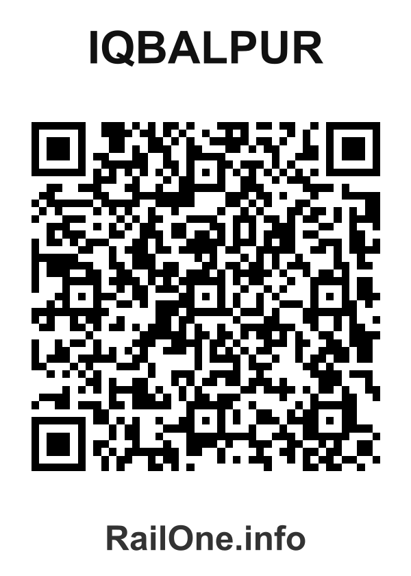 RailOne QR Code for Iqbalpur station