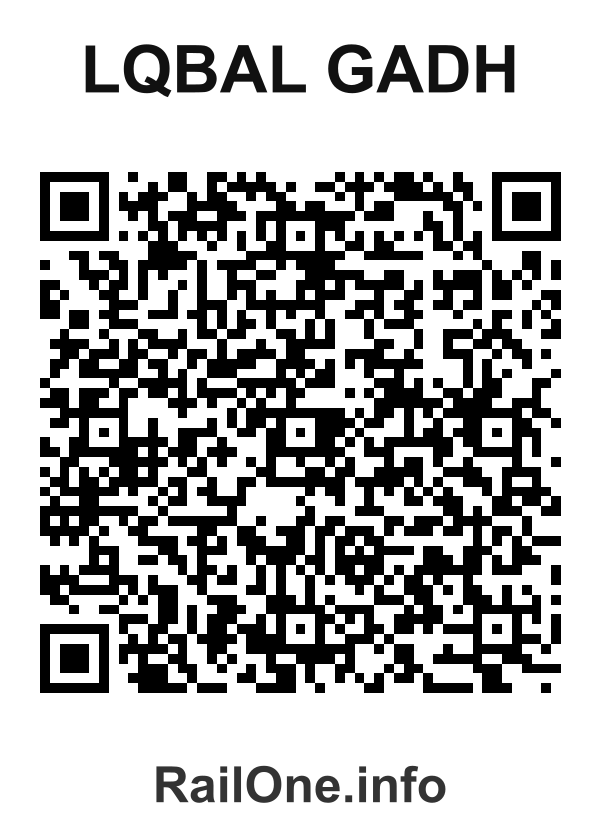 RailOne QR Code for Lqbal Gadh station
