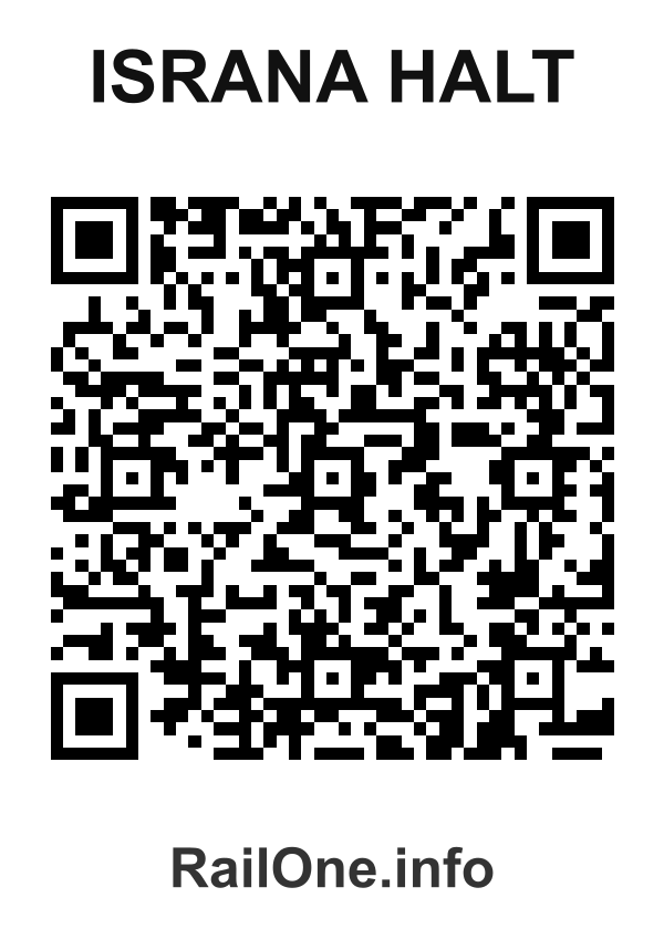 RailOne QR Code for Israna Halt station