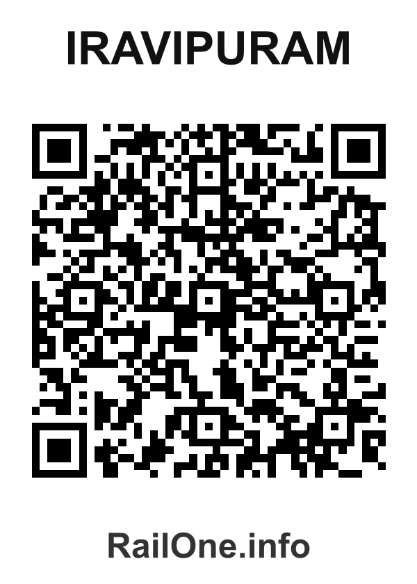 RailOne QR Code for Iravipuram station