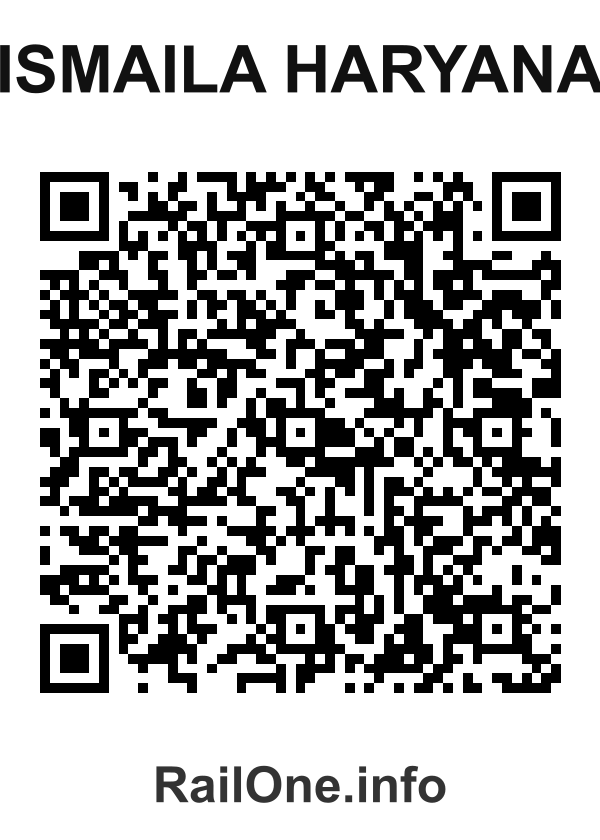 RailOne QR Code for Ismaila Haryana station