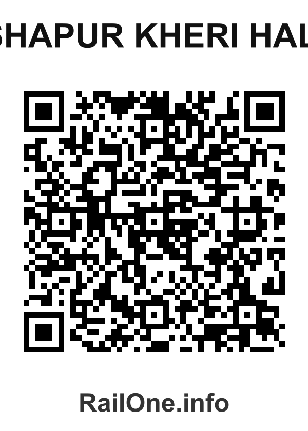 RailOne QR Code for Ishapur Kheri Halt station