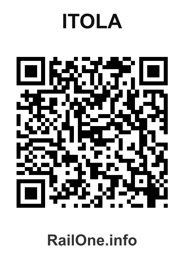 RailOne QR Code for Itola station