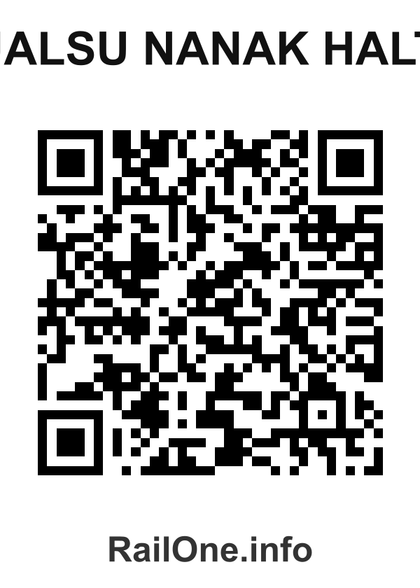 RailOne QR Code for Jalsu Nanak Halt station