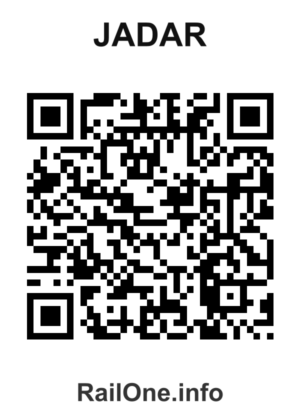 RailOne QR Code for Jadar station