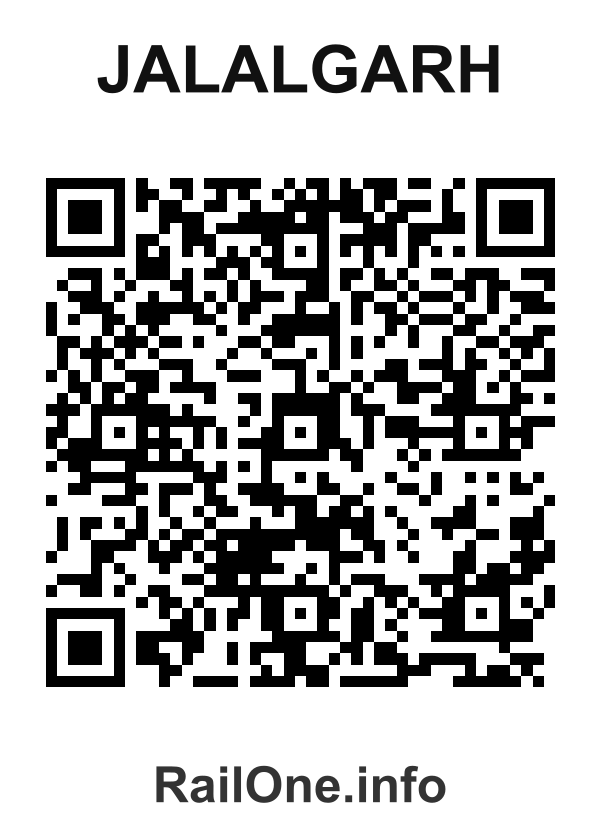 RailOne QR Code for Jalalgarh station