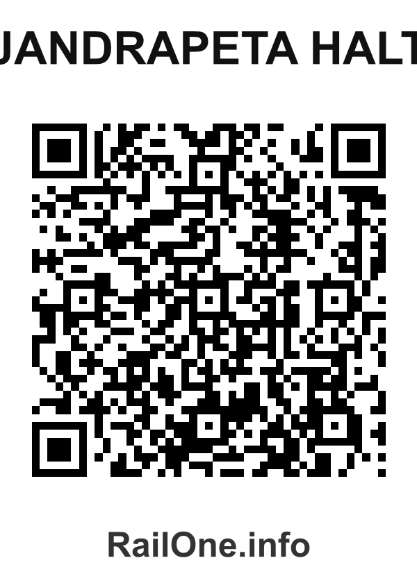RailOne QR Code for Jandrapeta Halt station