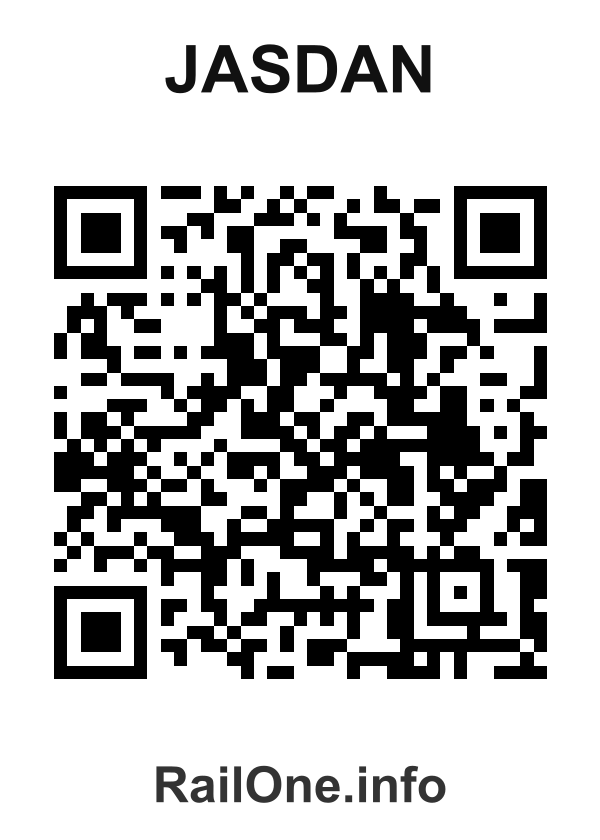 RailOne QR Code for Jasdan station