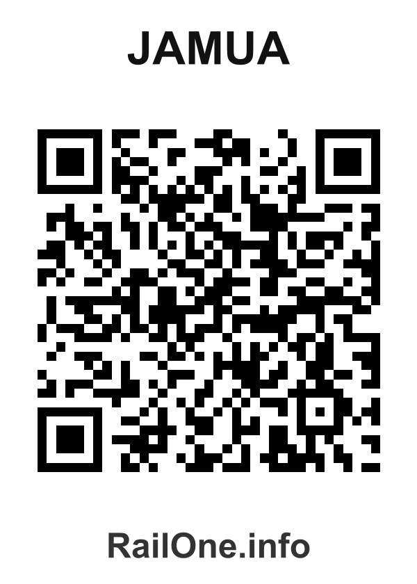 RailOne QR Code for Jamua station
