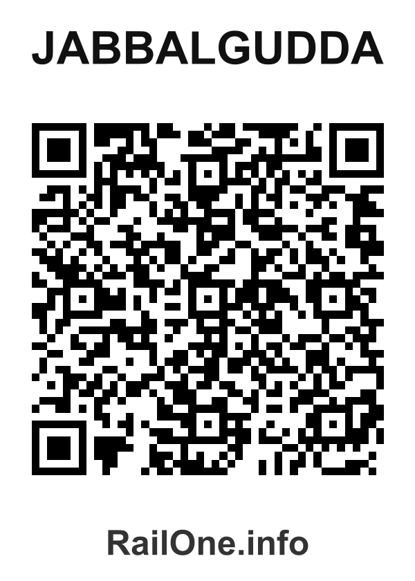 RailOne QR Code for Jabbalgudda station