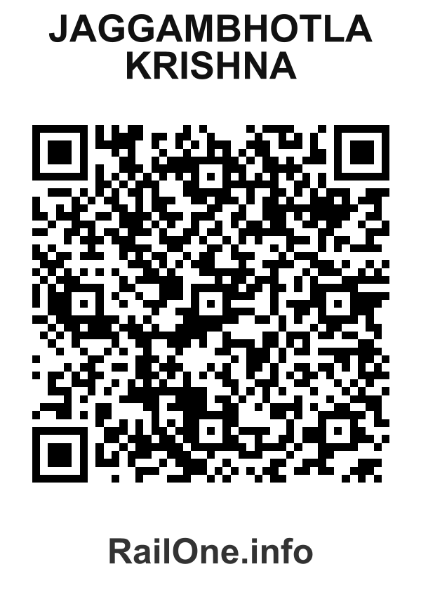 RailOne QR Code for Jaggambhotla Krishna station