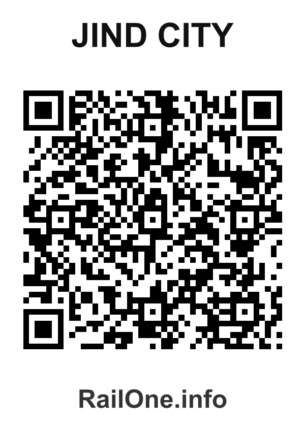RailOne QR Code for Jind City station