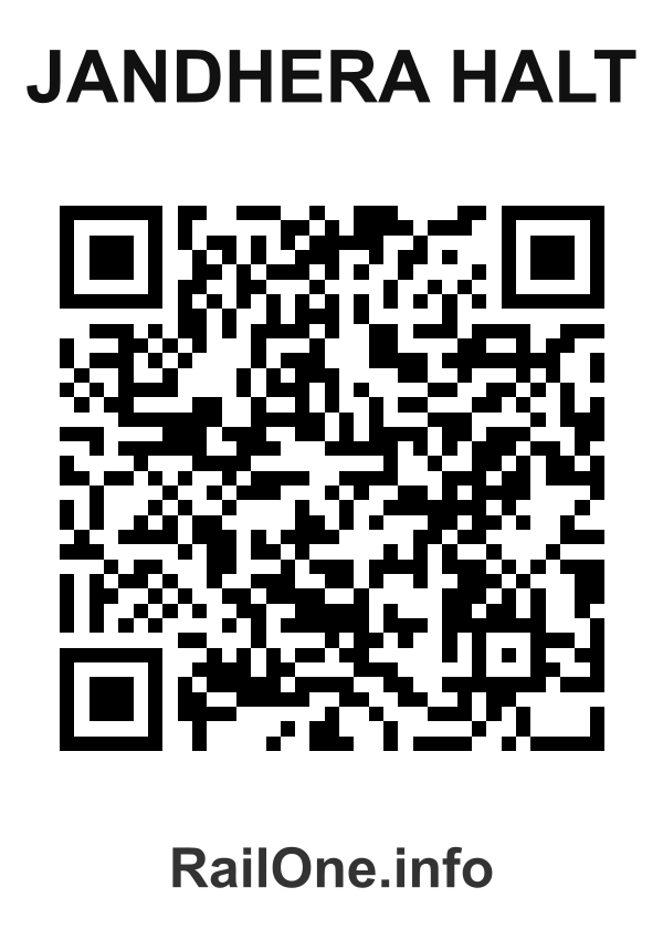 RailOne QR Code for Jandhera Halt station