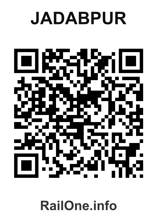 RailOne QR Code for Jadabpur station
