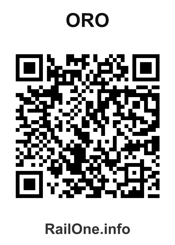 RailOne QR Code for Oro station