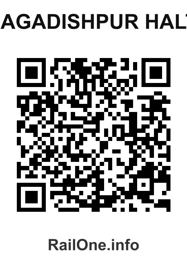 RailOne QR Code for Jagadishpur Halt station