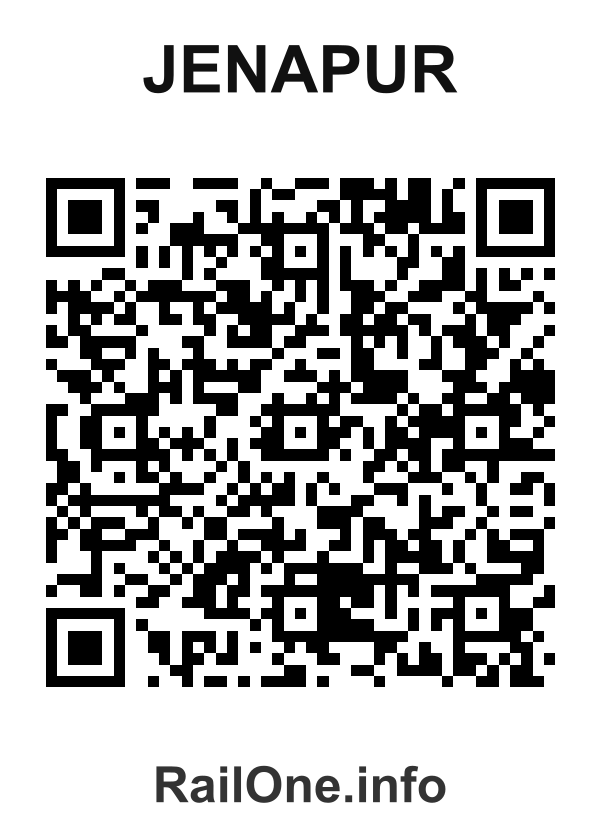 RailOne QR Code for Jenapur station