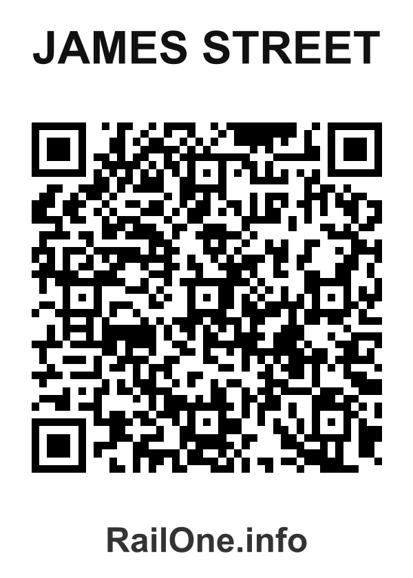 RailOne QR Code for James Street station