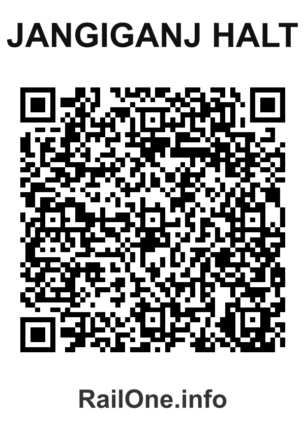RailOne QR Code for Jangiganj Halt station
