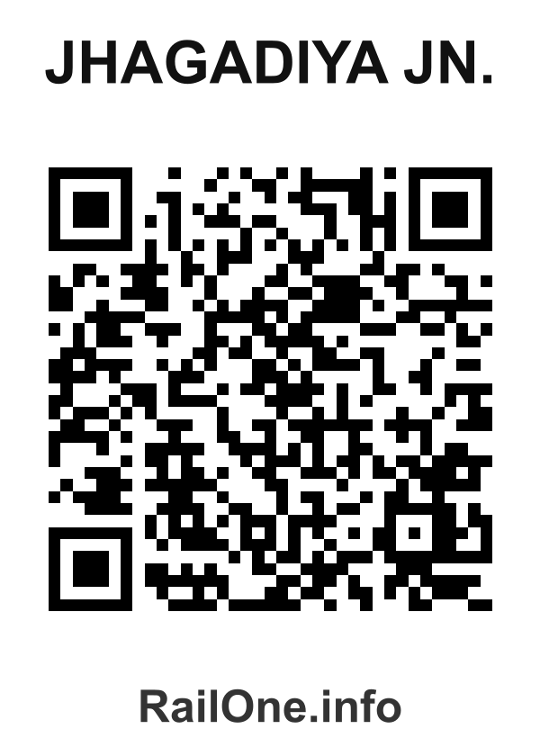 RailOne QR Code for Jhagadiya Jn. station