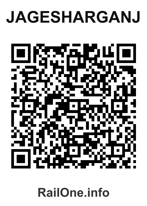 RailOne QR Code for Jagesharganj station