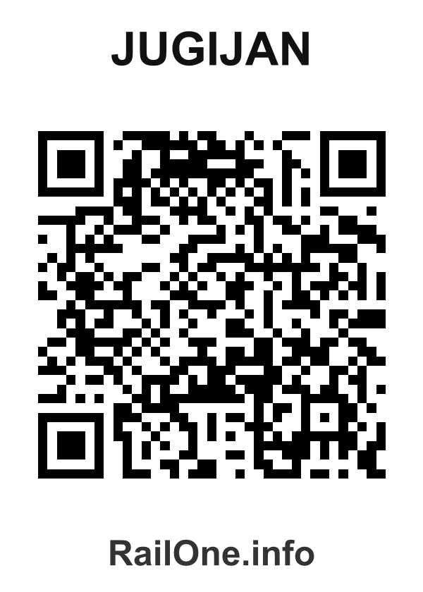 RailOne QR Code for Jugijan station