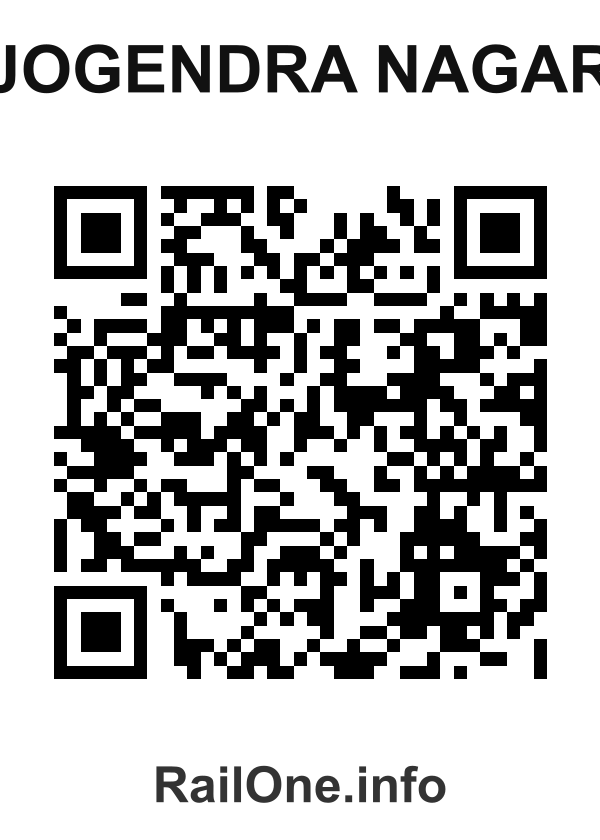 RailOne QR Code for Jogendra Nagar station